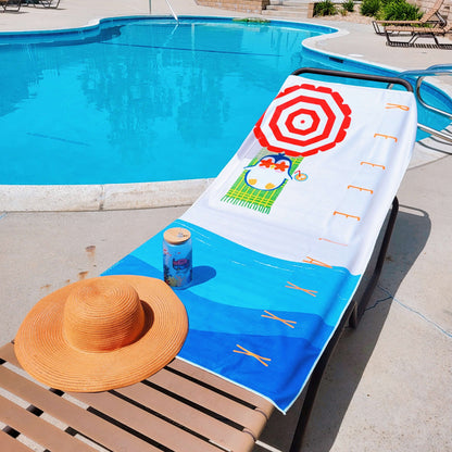 POOKOOLAND Oversized Beach Towel, Pool Towel, Spa Bath Towel - PARASOL (RELAX2)