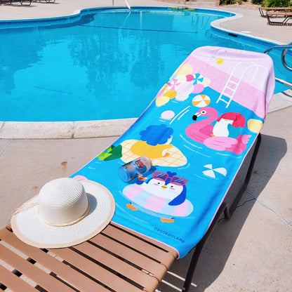 POOKOOLAND Oversized Beach Towel, Pool Towel, Spa Bath Towel - POOL PARTY