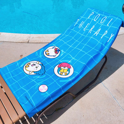 POOKOOLAND Oversized Beach Towel, Pool Towel, Spa Bath Towel - POOL THERAPY