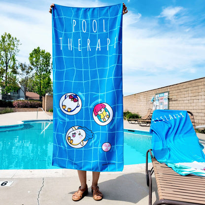 POOKOOLAND Oversized Beach Towel, Pool Towel, Spa Bath Towel - POOL THERAPY