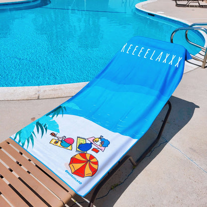 POOKOOLAND Oversized Beach Towel, Pool Towel, Spa Bath Towel - RELAX 1