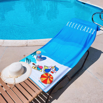 POOKOOLAND Oversized Beach Towel, Pool Towel, Spa Bath Towel - RELAX 1