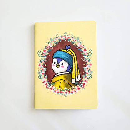 POOKOOLAND Girl with a pearl earring Mini Note, Portable Small Notebook