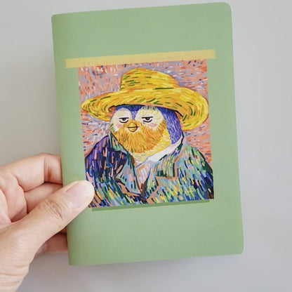 POOKOOLAND Vincent Van Gogh Mini Note, Portable Small Notebook