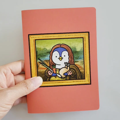 POOKOOLAND Mona Lisa Mini Note, Portable Small Notebook