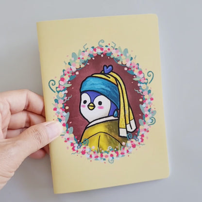 POOKOOLAND Girl with a pearl earring Mini Note, Portable Small Notebook